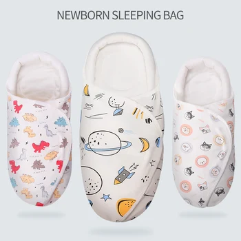 Bebé Envolver Envoltura Envoltura Saco de Dormir de Bebé Recién nacido 0-6M Cálido Sueño manta Sleepsack Algodón Cochecito de Bebé Envoltura