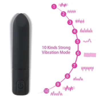 VATINE Estimulador de Clítoris Mini lápiz de labios Vibradores Anal Consolador Vibrador Juguetes Sexuales para Mujeres G-spot Massager Bala vibradora