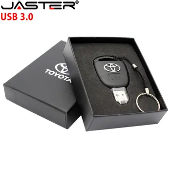 JASTER Llave del Coche Toyota Unidad Flash USB 3.0 de 16 gb 32 GB 64 GB Personalizar la Impulsión de la Pluma de Memoria USB Original Caja de Regalo dispositivo de Almacenamiento