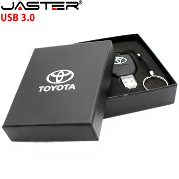 JASTER Llave del Coche Toyota Unidad Flash USB 3.0 de 16 gb 32 GB 64 GB Personalizar la Impulsión de la Pluma de Memoria USB Original Caja de Regalo dispositivo de Almacenamiento