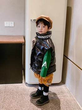 Chicos de Pana Falso de Dos piezas de los Niños Leggings de Moda 2020 Nuevo Invierno coreano Estilo Gruesa Caliente Guapo Pantalones