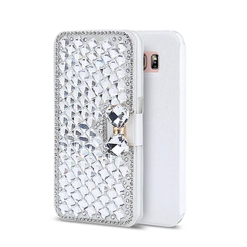 De lujo Bling Cristal de diamante de imitación de Diamante de la Cartera Flip funda Para el iPhone 5 5S SE 6 6s 7 8 Plus X XR XS Max Accesorios del Teléfono