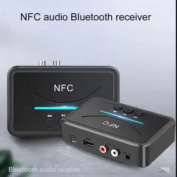 Inalámbrica NFC Bluetooth 5.0 Receptor de 3,5 mm AUX Estéreo de alta fidelidad de Audio Adaptador Dongle Para Altavoces del Automóvil