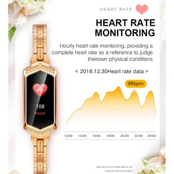 SCOMAS las Mujeres de Lujo de Reloj Inteligente S78 IP67 Impermeable de la Frecuencia Cardíaca Presión Arterial Monitor de Fitness Tracker Mejor Regalo Smartwatch