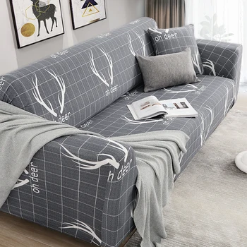Impreso fundas de sofá de spandex para el sofá de la sala cubierta de sofá de la esquina de la cubierta chase larga cubierta de material elástico