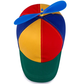 2019 nuevo Verano Niño Adulto Ajustable de la Hélice de la Pelota de Béisbol Cap Libélula Superior Multi-Color de Patchwork Divertida Encantadora 52-57cm