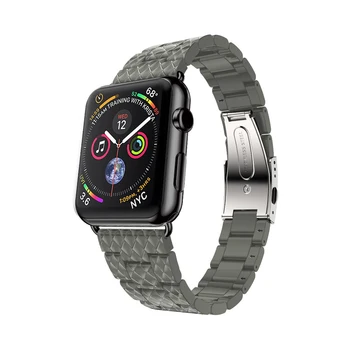 De lujo de la correa para Apple de la banda de reloj de 44 mm 40 mm iwatch de banda de 42 mm 38 mm de acero Inoxidable correa de pulsera de Apple watch series 3 4 5 se 6