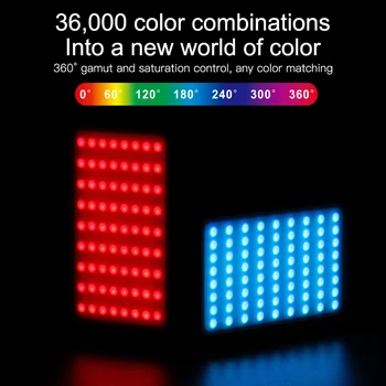 MAMEN RGB Regulable 4000mAh Luz de Relleno a todo Color del LED Luz de Vídeo Estudio de Fotografía RÉFLEX digital de Luz de la Cámara para Nikon canon iphone