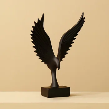 La resina de las Estatuas Decorativas Simulado Abierto Ala de Pájaro de la Estatua de Esculturas de BRICOLAJE, Arte de la Pared de la Decoración de Estatuas, Escultura de la Oficina de Decoración para el Hogar