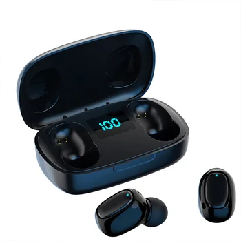 Bluetooth Auricular Inalámbrico de Auriculares TWS Bass Auriculares Estéreo del Deporte de la prenda Impermeable de Juegos de Auriculares de huellas Dactilares Touch Con Micrófono