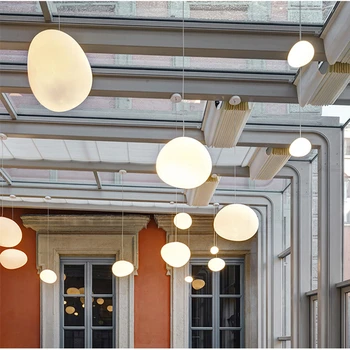 El Diseñador Italiano Lámparas Colgantes De Cristal Moderno Hanglamp Para Dormitorio, Comedor, Bar Cafetería Decoración De La Casa Loft E27 Luminaria De Suspensión