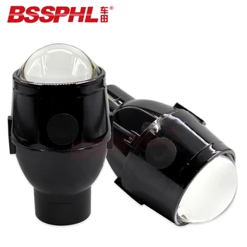 BSSPHL de Coche de Auto-Estilo de Luz de Niebla de la Lente del Proyector de 2,5 pulgadas Bi-Xenon HID Hi/Lo Universal de la Lámpara de Niebla del Coche de Reconversión H8 H9 H11 H16 de los Bulbos