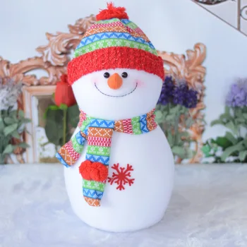 Precioso muñeco de Nieve de Espuma de juguetes de Navidad Decoraciones Rainbow sombrero de Santa Claus de la Familia de los Mejores Regalos de Navidad Decoraciones de la familia S/M/L HFD75