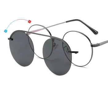 Polarizado imán de Gafas de sol de las Mujeres de la moda de metal, Marcos de Anteojos De Lentes Ópticas de Mujer de alta calidad gafas de sol de los hombres UV400
