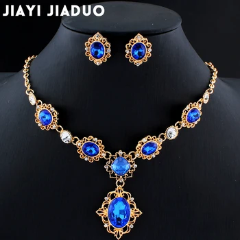 Jiayijiaduo de Novia Collar de los Pendientes de la Joyería Conjunto para las Mujeres de la Boda Accesorios de la Joyería Regalos dropshipping bijoux pour femme