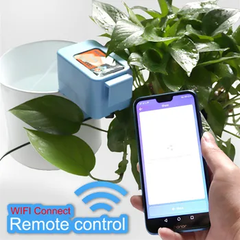 Teléfono móvil Remoto WIFI de Control de Riego Dispositivo Inteligente de Jardín, Riego Automático por Goteo Bomba de Agua Temporizador Dripper