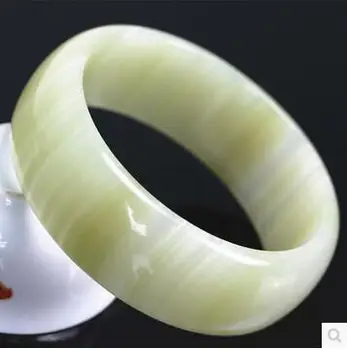 AAA bienes genuinos de sebo blanco jadeíta real Ópalo Natural de piedra modelos femeninos Afgano pulseras
