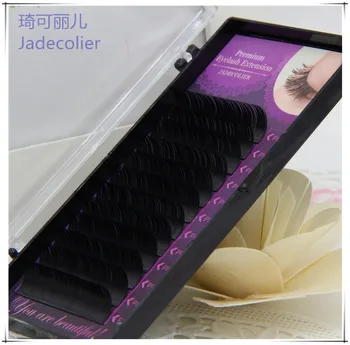 JADECOLIER 10 de la bandeja/lot de alta calidad de seda de Corea del individuo extensión de pestañas hechas a mano natural de larga Artificial Falso Falso Pestañas