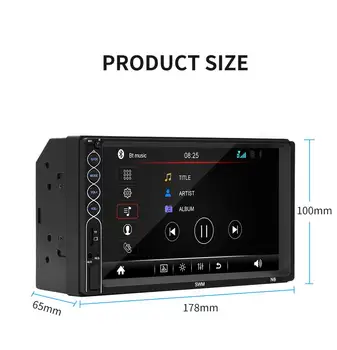 Android 2 Din Coche Reproductor Multimedia MP5 Pantalla Táctil Estéreo de Bluetooth de la Radio del Coche FM MP5 Con la Cámara de Visión Trasera