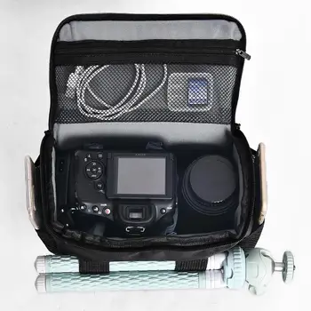 Fosoto DSLR Bolso de la Cámara Impermeable de la Moda Bolso de Hombro de Vídeo de la caja de la Cámara Para Canon Nikon Sony de la Lente de la Bolsa de Fotografía Foto de la Bolsa de