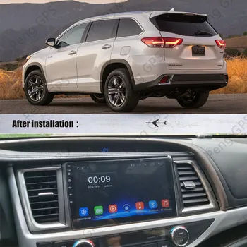 Para Toyota Highlander Android Radio De 2013 - 2018 multimedia del Coche Reproductor de PX6 de Navegación GPS Jefe de la unidad de 360 Cámara Autoradio