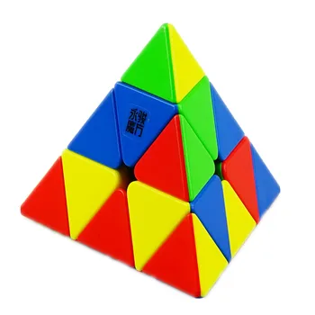 La velocidad de Cubos Yongjun Imanes de Juguete Pirámide de Cubos Stickerless Yj Yulong Para Niños Magnético V2M de Rompecabezas Mágico de Plástico Pyraminx