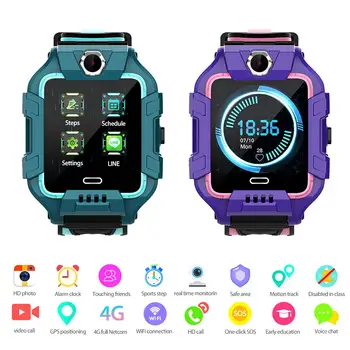 Los niños del Reloj Inteligente de los Niños Teléfono Reloj Smartwatch 4G WiFi GPS Llamada HD Con la Tarjeta Sim Impermeable de los Niños de Regalo Para IOS, Android 2021