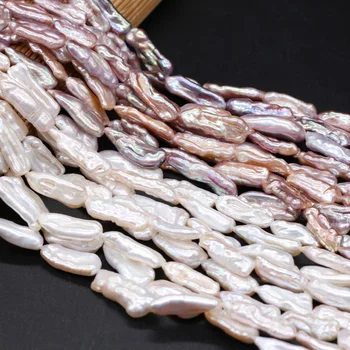 Mayorista Barroco Violeta Blanco de agua Dulce de la Perla Irregular Perlas Naturales para la Fabricación de la Joyería DIY del Collar de la Pulsera del Filamento de 14
