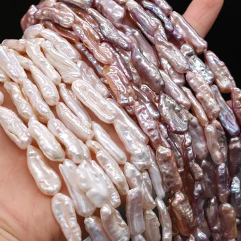 Mayorista Barroco Violeta Blanco de agua Dulce de la Perla Irregular Perlas Naturales para la Fabricación de la Joyería DIY del Collar de la Pulsera del Filamento de 14