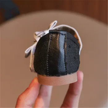 Xiaying Solo Zapatos de 2019 Nuevo Estilo coreano poca profundidad de la boca del Alfabeto de la Muchacha de la Princesa de los Zapatos de la Mariposa-anudada de suela Suave 2019160