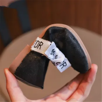 Xiaying Solo Zapatos de 2019 Nuevo Estilo coreano poca profundidad de la boca del Alfabeto de la Muchacha de la Princesa de los Zapatos de la Mariposa-anudada de suela Suave 2019160