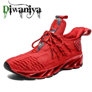 Diwaniya Marca el Deporte de los Hombres Zapatillas De 2019 cordones Ejercicio de Zapatillas de Malla Transpirable de la Carta de los Zapatos de Tamaño 39-46 Zapatillas de deporte para los Hombres