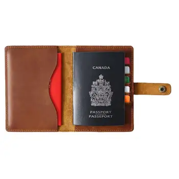 SIKU de cuero de los hombres pasaporte caso hecho a mano de la tarjeta titular de la famosa marca de la cubierta del pasaporte