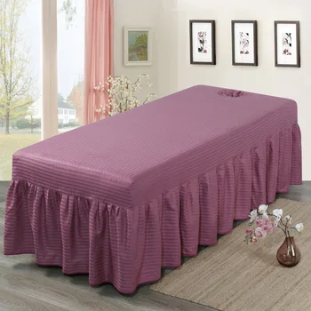 Salón de belleza Cubierta de la Cama de la Belleza de la Colcha con Orificio de un Masaje de Cuerpo de la hoja de cama colcha de la cama de la falda