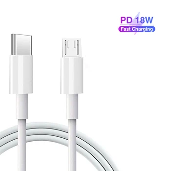 1m PD Tipo C para la Iluminación de Carga Rápida Cable de 18W para el iPhone X 8 plus Macbook PD Cargador de la Sincronización de datos cable de USB USB-C Cable