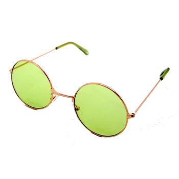 Gafas de sol Hippie Retro Ronda Hombre Mujer UV 400 Verde