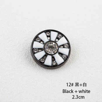 5pcs botones de Metal de diamantes Redondos de ropa accesorios de Aleación de botones de la mujer de la Capa de ropa accesorios DIY de costura a mano