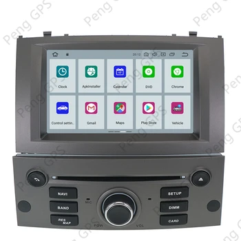 Android 10.0 CD Reproductor de DVD Para Peugeot 407 2004-2010 Multimedia unidad central de Navegación GPS Auto Stereo Radio Carplay PX6 de 6 núcleos