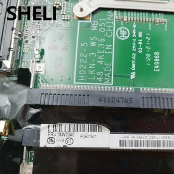 SHELI 04W2040 Para Lenovo W520 de la placa base del ordenador Portátil H0222-5 48.4KE36.051N12P-P1-A1 DDR3 plenamente probados de trabajo perfec