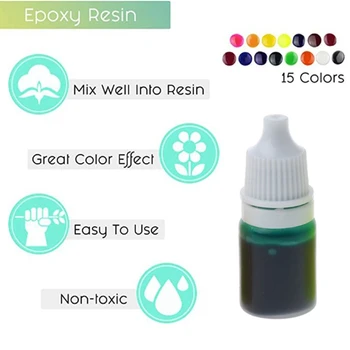 Resina de Epoxy de Pigmento de 15 Color Líquido Altamente Concentrado de Resina Epoxi Colorante T4MD