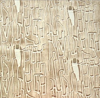 De la pared de impresión del molde de estampado roler para la decoración de la pared de 7 pulgadas con textura de rodillos no.095