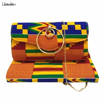 Africana de la cera de la bolsa de África kente de Impresión y/Bolso africanos de algodón de cera con bolsas de 6yards kente diseñador de moda ,venta caliente a94-26