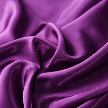 Liv-Esteta 2020 Satén de Seda Púrpura Conjuntos de ropa de Cama de Seda 1pcs Cubierta de Edredón Conjunto de Cama Conjunto Único de Doble Reina Rey funda de Edredón