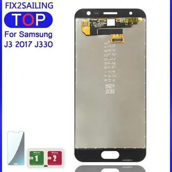AMOLED Pantalla LCD J330 Probado el funcionamiento del LCD de Pantalla Táctil Digitalizador Asamblea Para Samsung Galaxy J3 2017 J330