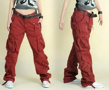 Nueva Llegada de la Carga de Pantalones de las Mujeres del Hip Hop Sueltos a los pantalones Vaqueros Holgados Pantalones Para las Mujeres SHIERXI