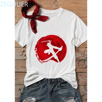 Mayorista de Ataque en Titán de Eren Jaeger dibujos animados camiseta de mujer divertida de verano de la camiseta de la ropa de las mujeres Turístico Promocional camiseta
