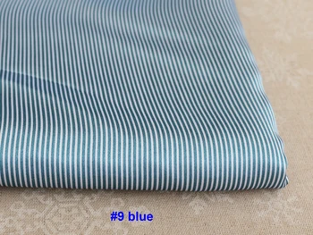 Suave de poliéster, material de satén textille super delgada tela de la raya de bricolaje