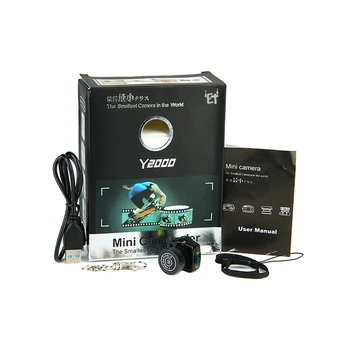 Y2000 Super Mini Cámara Deportiva HD Micro DVR Videocámara Portátil Webcam Recorder Cámara de Bolsillo Cámara Digital al aire libre de los Deportes de la Cam