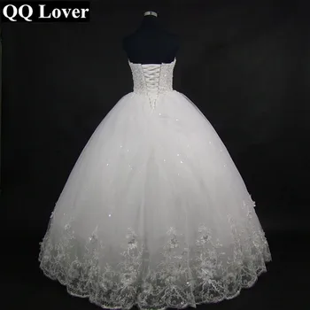 Q Amante 2020 Elegante de Alta Calidad de Lujo de Encaje Vestido de Novia Vintage Venda Más el Tamaño de Vestidos de fiesta Vestido De Noiva
