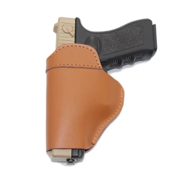 Tactical Airsoft Pistola de la Funda, la Mano Izquierda de la Pistola de la Funda, para Glock 17 19 Beretta M92 Cz 75 Makarov Oculta Funda Caso de Cuero